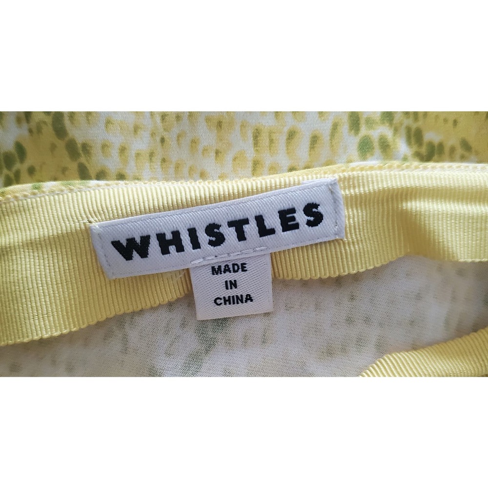 Whistles Yellow Multi Python Print Bias Cut Long … - image 2